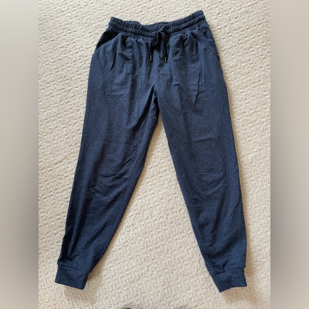 Quince heather Navy Flowknit midrise joggers Sweatpants